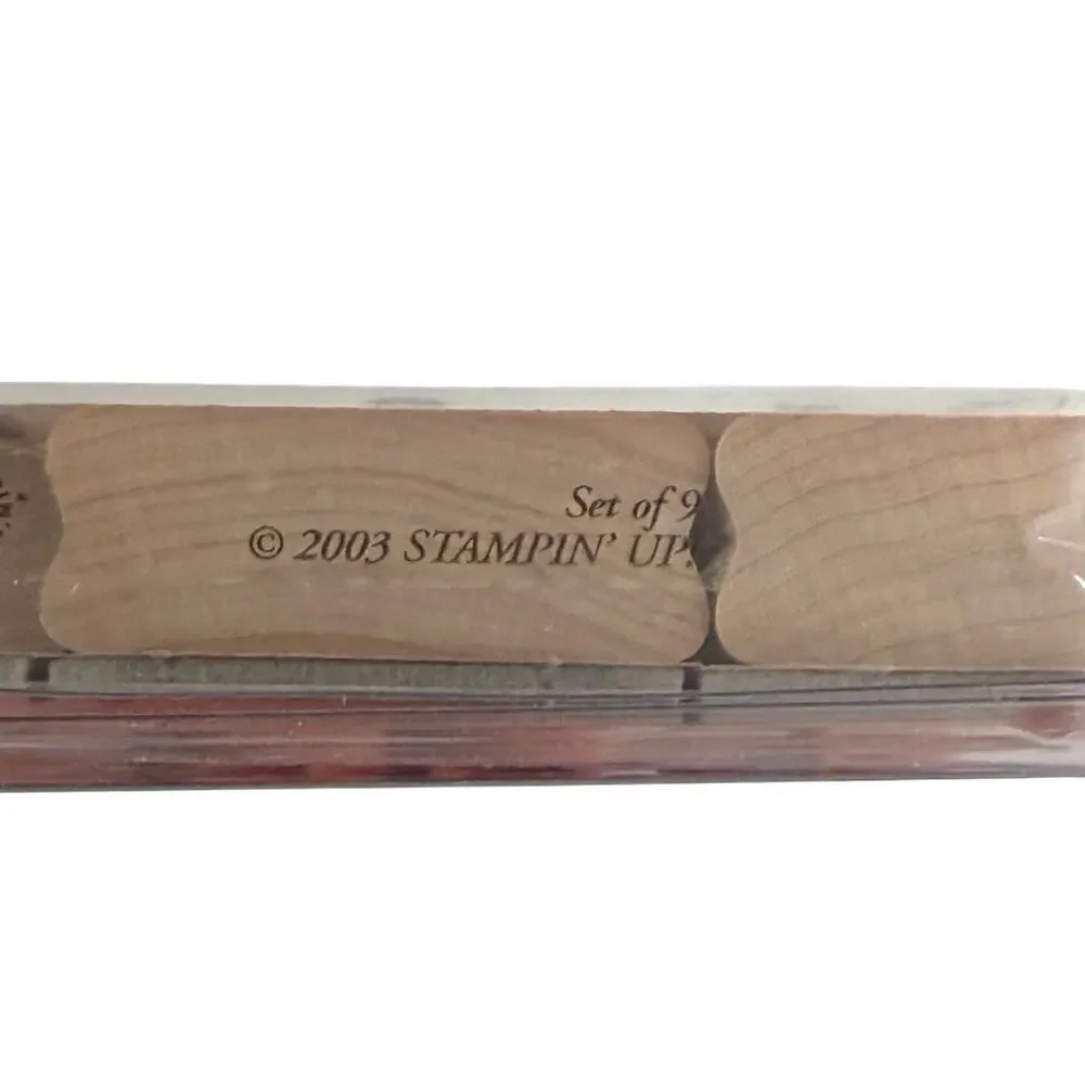 New in box Stampin’ Up set of 9 rubber stamps 